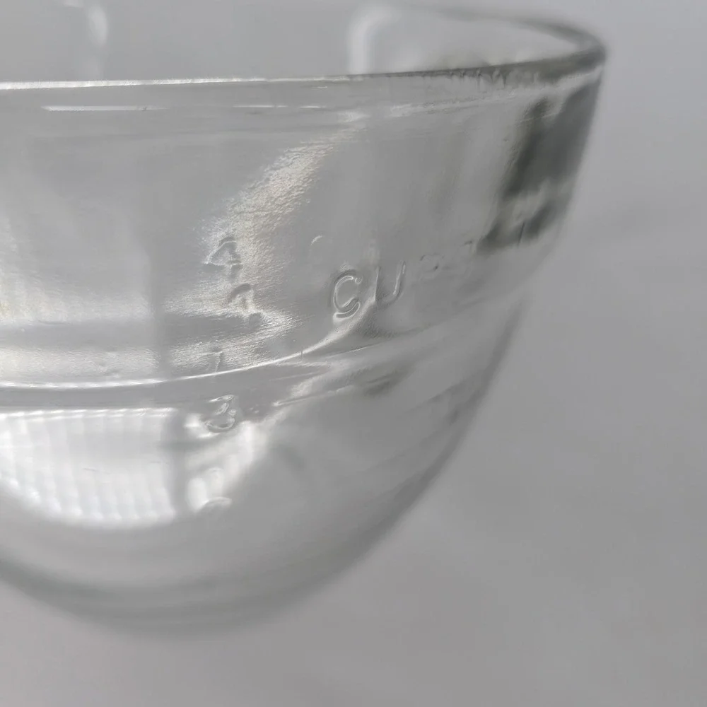 Pampered Chef 4 Cup Glass Measuring Batter Bowl Clear Prep Pitcher 1 Litre